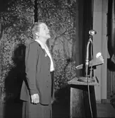 Talare på Verdandis årsmöte i Örebro Folkets hus, 1946-02-02