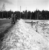 Skidtävling i Örebro, februari 1946