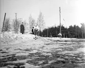 Skidtävling i Örebro, februari 1946