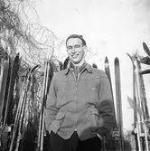 Deltagare i skidtävling i Örebro, 1946-02