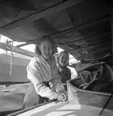 Slipning av träbåt, 1946-02-26