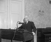 Talare vid Kommunalkonferens på Stora Hotellet. 1946-02