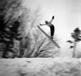 Backhoppare i Sörbybacken. 1946-03-10