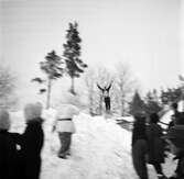 Backhoppare i Sörbybacken. 1946-03-10