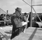 Avprickning i auktionkatalogen på Ormesta slakteri, 1946-04-13