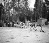 Start vid terränglöpning i Brunnsparken, 1946-04-14