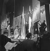 Scenen vid SSKF:s jubileum i Örebro Folkets Hus,  1946-04-28