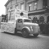 Nya radiohuset i In Statutåget på Kungsgatan, 1946-05-01