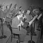 Trä- och hornblås i orkesterföreningen i Konserthuset,  1947-10-05