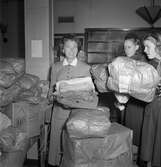 Paket till Europahjälpens insamling i Örebro, 1947-10-05