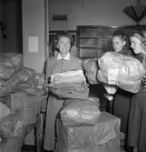 Paket till Europahjälpens insamling i Örebro, 1947-10-05