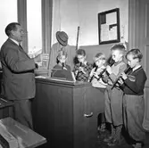 Blockflöjtensemble i folkskolan i Örebro,  1947-10-10