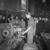 Visning av metallsvarv på CV, 1947-10-16