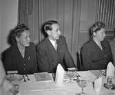 Bankett vid Målarförbundets höstträff på Stora Hotellet, 1947-10-25