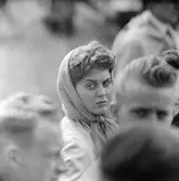 Kvinna på Gelleråsen, Karlskoga.1956-08-05