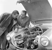 Motorförevisning. Gelleråsen, Karlskoga. 1957-08 26