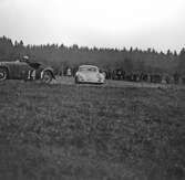 Sportvagnar. Gelleråsen, Karlskoga. 1957-08 26