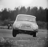 Papp-Isak i kurvan. Gelleråsen, Karlskoga. 1957-08-26