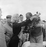 Bekransad segrare på Gelleråsen, Karlskoga. 1957-08-26