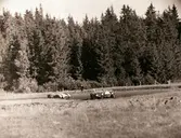 Kurvtagning på Gelleråsen, Karlskoga. 1958-08-10