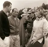 Bonnier och Moss under Gelleråsen, Karlskoga. 1958-08-10