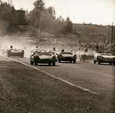 Starten för sportvagnarna. Kanonloppet, Karlskoga, 1959-08-09
