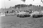 Start för Standardvagnar i grupp 2 på Gelleråsen, Karlskoga. 1960-08-07
