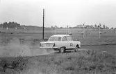 Fingal Olsson kör så det ryker. Gelleråsen, Karlskoga. 1960-08-07