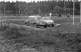 Frän kurvtagning på Gelleråsen, Karlskoga. 1960-08-07