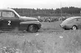 Punktering på Gelleråsen, Karlskoga. 1960-08-07