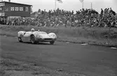 Stirling Moss - triumferar. Gelleråsen, Karlskoga. 1960-08-07
