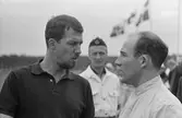 Gamla kompisar och konkurrenter. Gelleråsen, Karlskoga. 1960-08-07