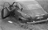 Thaung tappade hjulet. Gelleråsen, Karlskoga. 1960-08-07