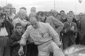 Moss segrade på Gelleråsen, Karlskoga. 1960-08-07