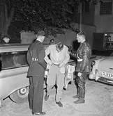 Polisingripande. Gelleråsen, Karlskoga. 1960-08-07