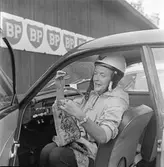 Handarbete på Gelleråsen, Karlskoga. 1960-08-07