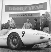 Två stallkamrater. Gelleråsen, Karlskoga. 1960-08-07