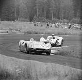 Bonnier jagar Moss. Gelleråsen, Karlskoga. 1960-08-07