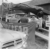 Camoradi på servicebryggan. Gelleråsen, Karlskoga. 1960-08-07