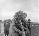 Segerkransad Curt Lincoln. Gelleråsen, Karlskoga. 1960-08-07