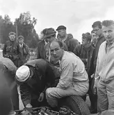 Stirling Moss - blivande segrare. Gelleråsen, Karlskoga. 1960-08-07