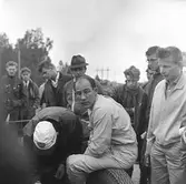 Stirling Moss - blivande segrare. Gelleråsen, Karlskoga. 1960-08-07