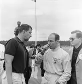 Två världsstjärnor. Gelleråsen, Karlskoga. 1960-08-07