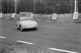 Sladdande Porsche. Gelleråsen, Karlskoga. 1960-08-07