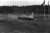 Hård kamp i kurvan. Gelleråsen, Karlskoga. 1960-08-07