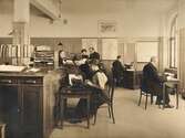Kontor på Marks skofabrik, 1915