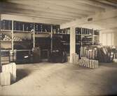Läderlager på Marks skofabrik, 1915