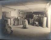 Läderlager på Marks skofabrik, 1915
