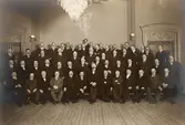 Gruppbild med stadens företagare, ca 1911