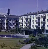 Gårdsinteriör på väster, ca 1950